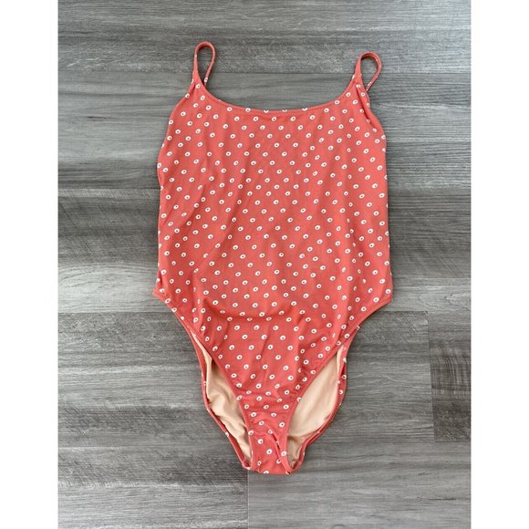 J. Crew Other - J.Crew Playa Newport Super Scoop Back One Piece Swimsuit Size M NWT Orange Dot